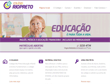 Tablet Screenshot of colegioriopreto.com.br